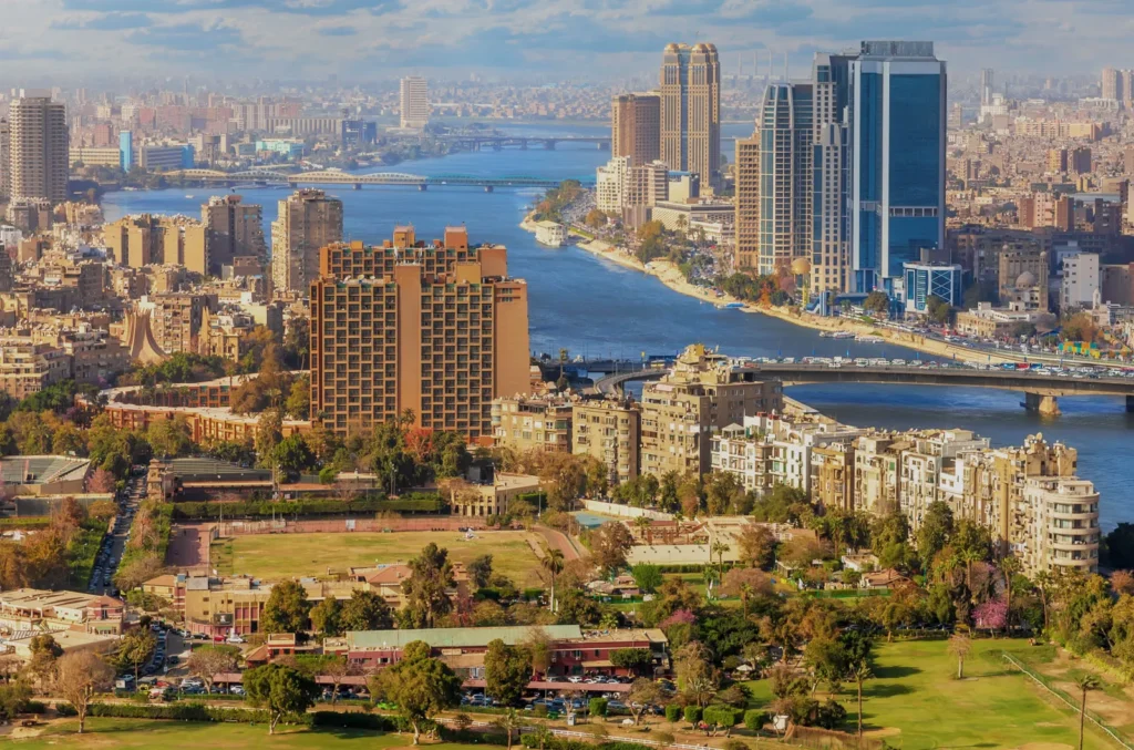 Nilufer in Kairo bei Städtereisen in Ägypten